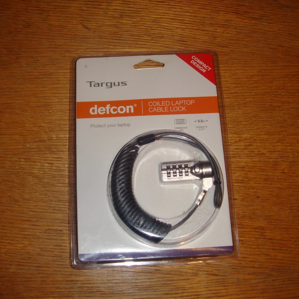 Targus Defcon Coil Laptop Cable Lock
